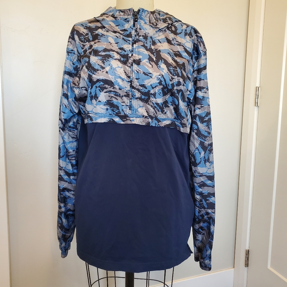 EUC Under Armour UA Sportstyle Anorak Windbreaker Pullover Half Zip Jacket Lg